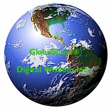 American Continent with Clouds